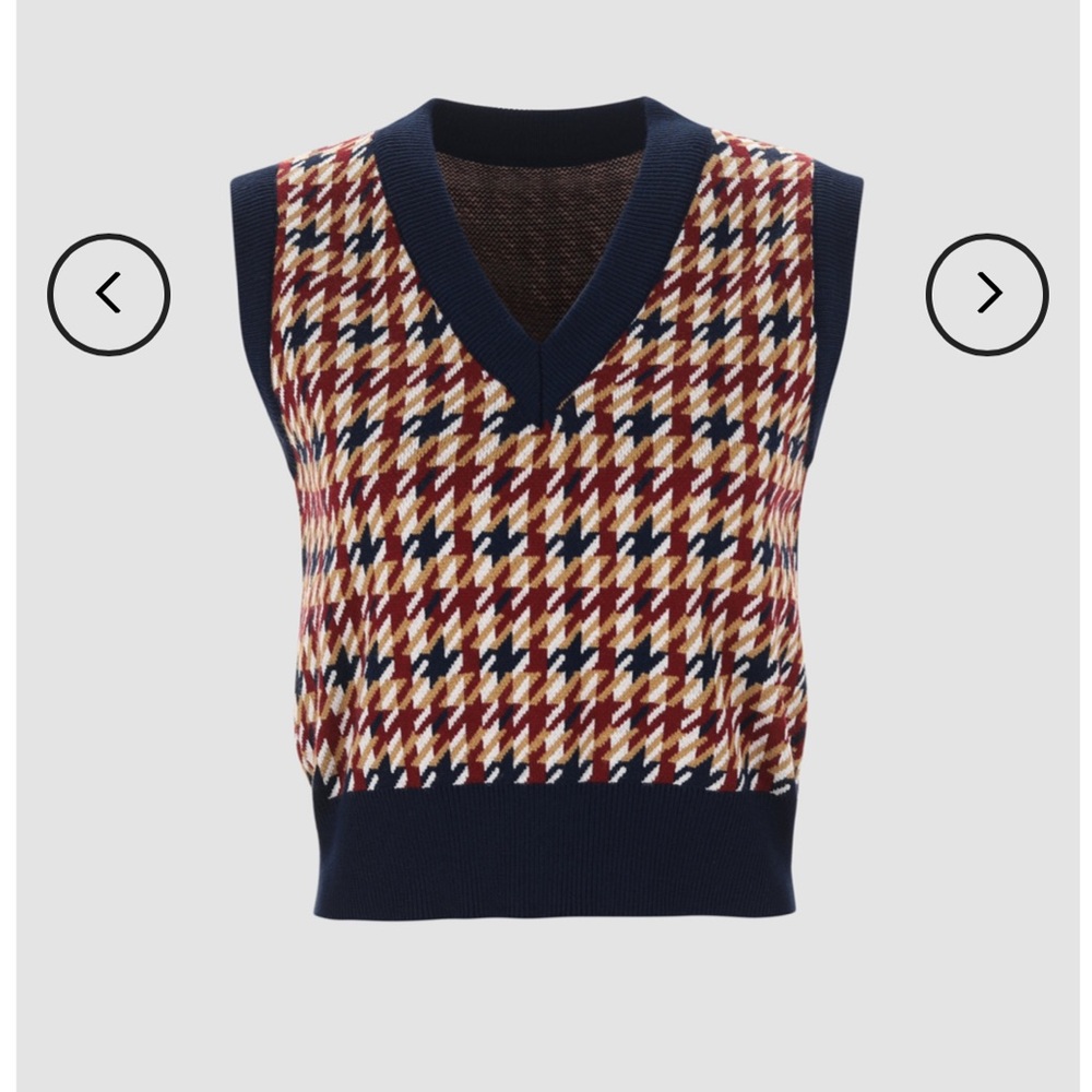 Houndstooth Vest & Mini skirt set